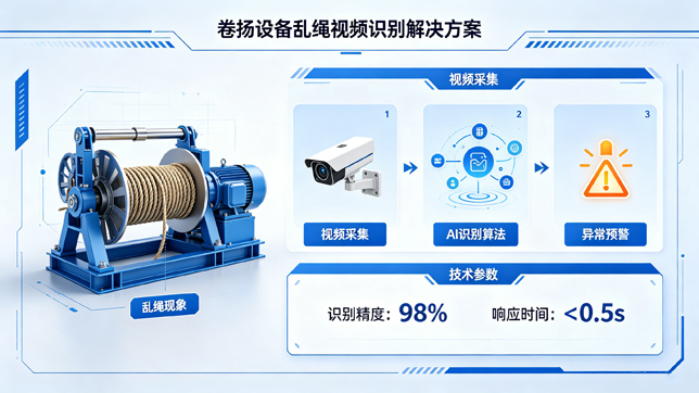 卷扬设备---乱绳视频识别解决方案